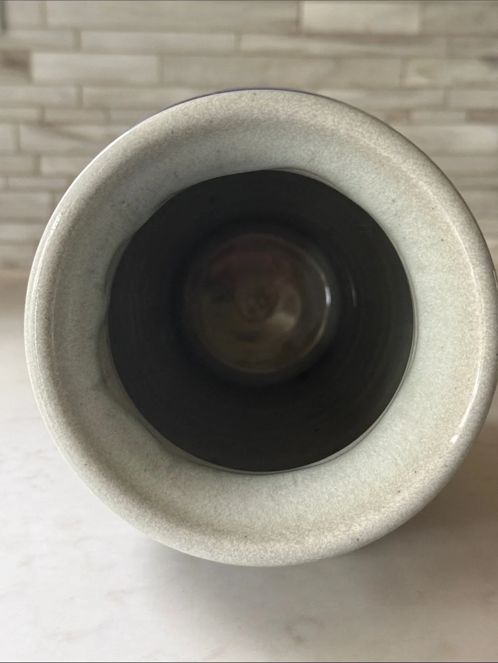 Studio Pottery Signed Stoneware Floral Vase